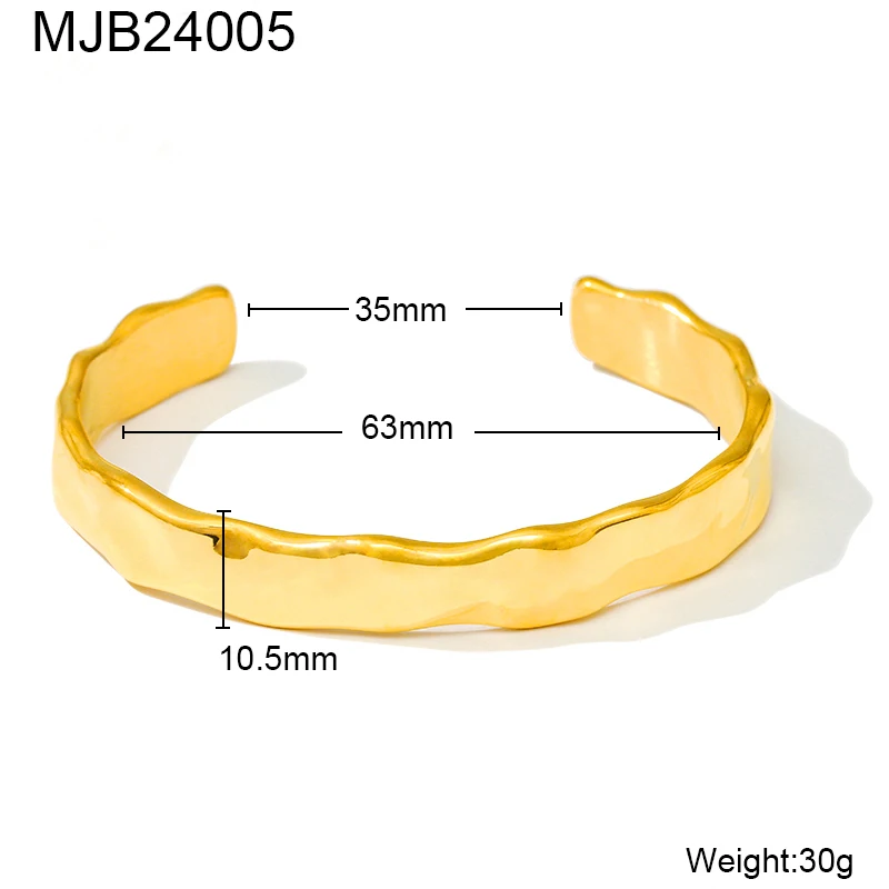 MICCI Wholesale 18K Gold Plated Stainless Steel Bangles