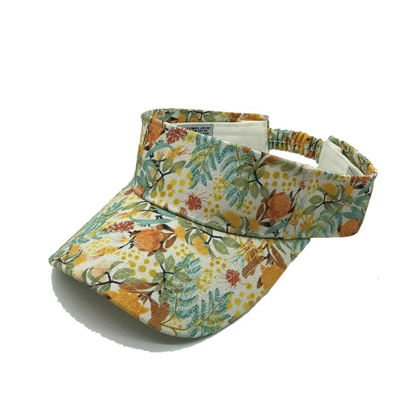 Оптовая продажа сублимационный Печатный солнцезащитный козырек спортивные шляпы регулируемый