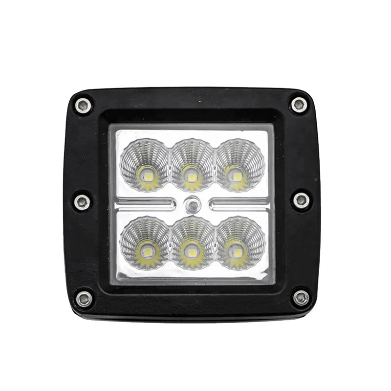 Rechilux Vehicle Led Work Lights 12v 24v 6 Lights Off Road 4 Inch 18w ...