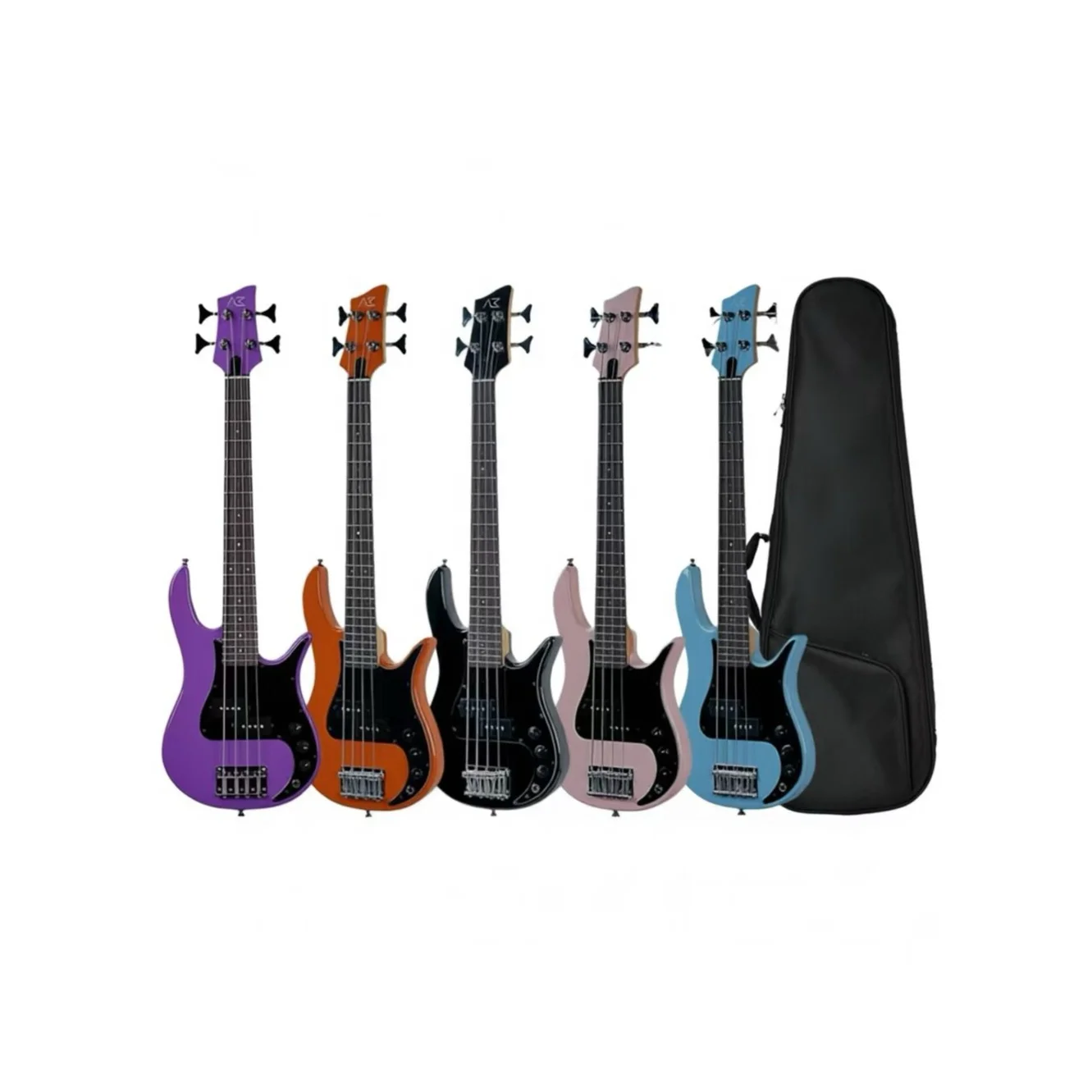 USA DDP Akama Mini Groove Electric Bass Guitar - Ideal Travel