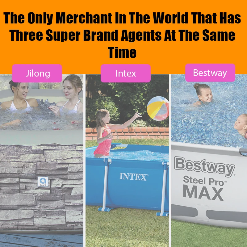 For Bestway 57270 Fast Set PVC Inflatable Pool Round Family Plastic Swimming Pool for Newborns