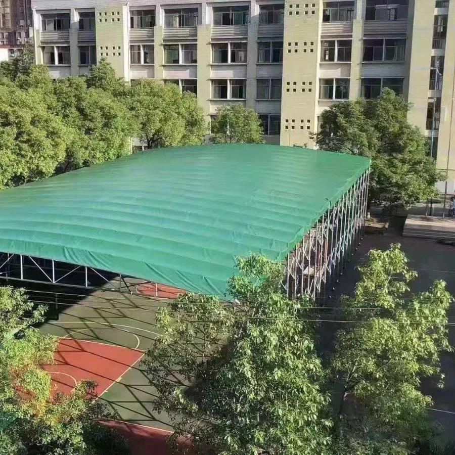 Large Retractable Outdoor Tent Push-Pull Canopy Awning for Mobile Warehouse Factory Parking Shed or Garage Use