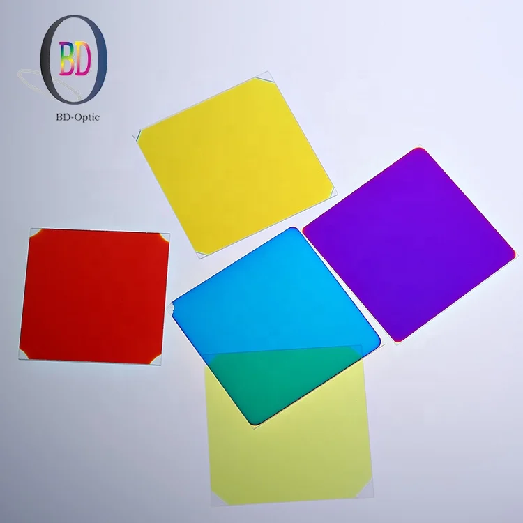 Custom Narrow Bandpass UV IR Cut Glass Optical Filters