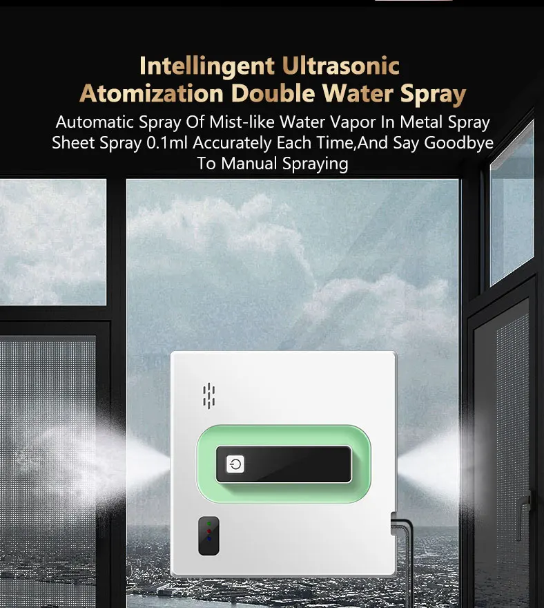 Intelligent Robotic Glass Cleaner with 30-60min Runtime and 1 Year Warranty for High Rise Buildings
