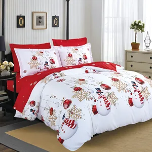 Factory Customized Geometric Woven Digital Printed 100% Polyester Fibre Duvet Cover Set for All-Season Use and Christmas Gifts