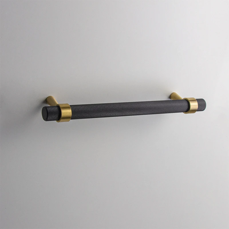 Brass Black Gold Cheap Knurled Door Handles And Knobs Kitchen