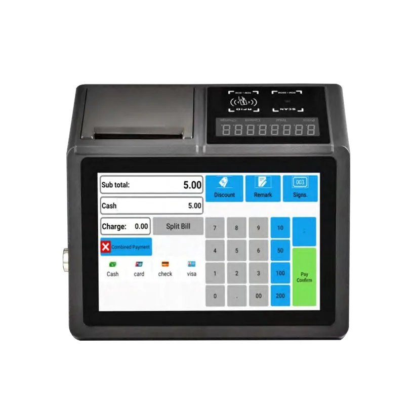 10,1 'Android 11 pos-планшет pos-система wifi NFC с 80 мм термопринтером