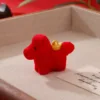 Pony de lingote flocado - Rojo