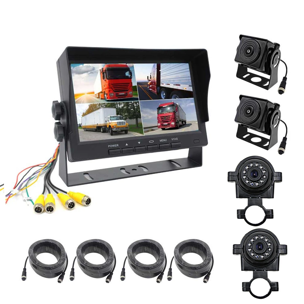 Secure Bus Surround View 360 Degre Camera Bird View for Truck Tow School Bus Cctv Camera System