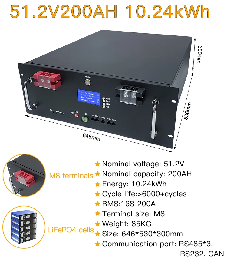 Powerwall 48V 200ah 10Kwh Lifepo4 Home Battery Solar Energy Storage ...
