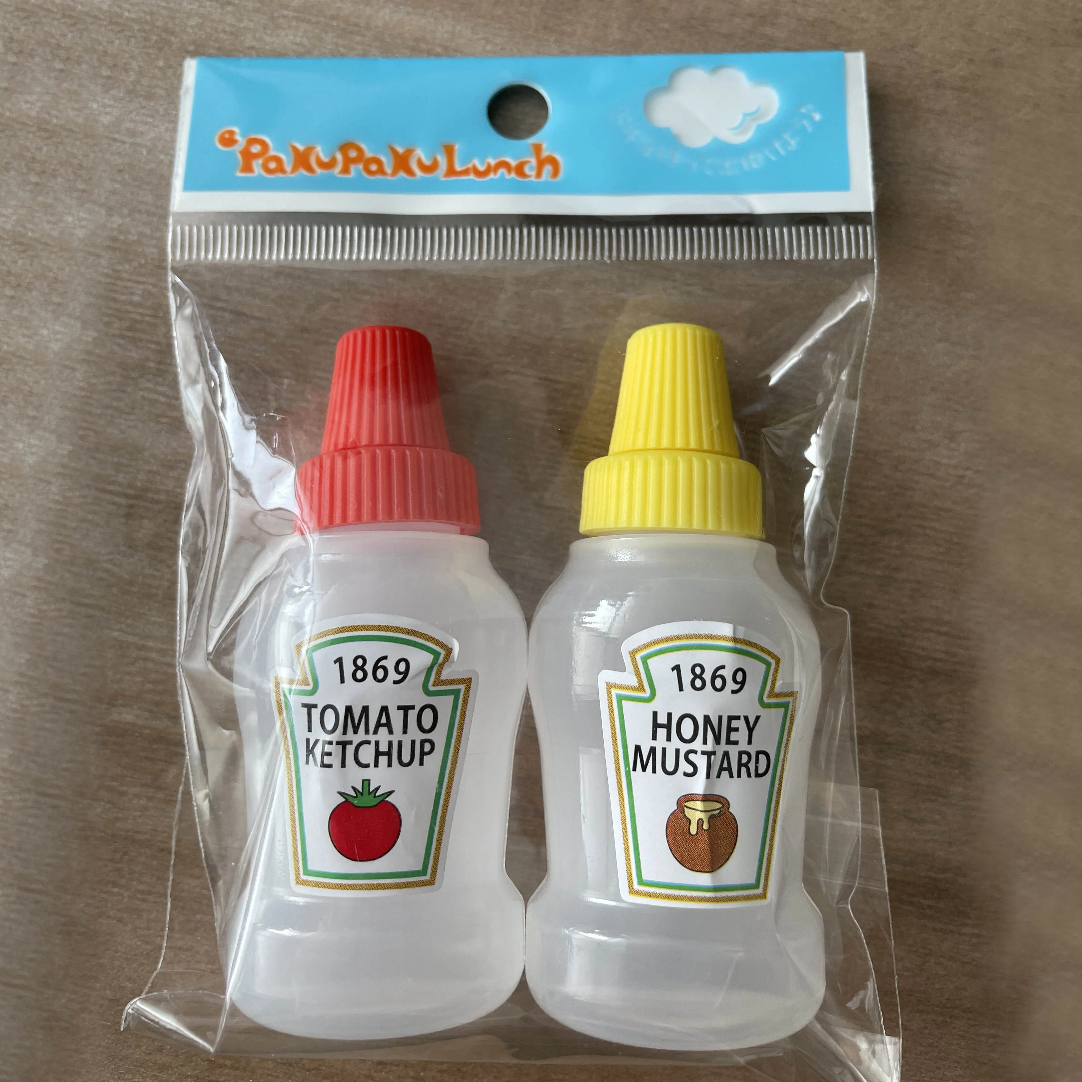 2pcs/set 25ML Mini Tomato Ketchup Bottle Portable Small Sauce