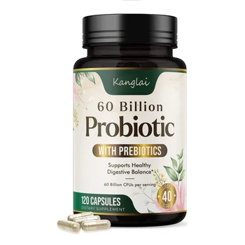 Health Supplement Support Digestive Healthy 60 Billion Probiotics Capsule Pills With Prebioitcs