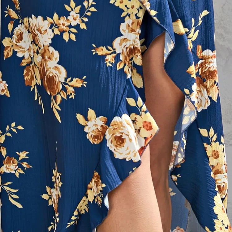 Women's Summer Dresses Printed Sexy Dresses Slit Plus Size Women's Dress