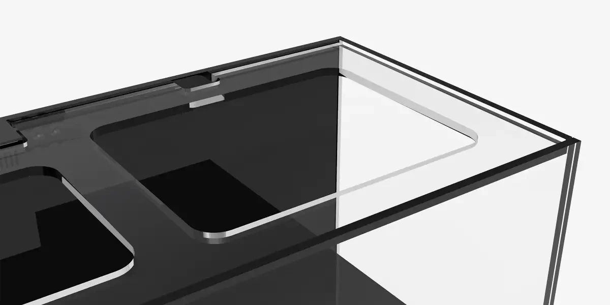 6ft 300 Gallon 750mm / 30 Inches Depth Ultraclear Low Iron Glass Large