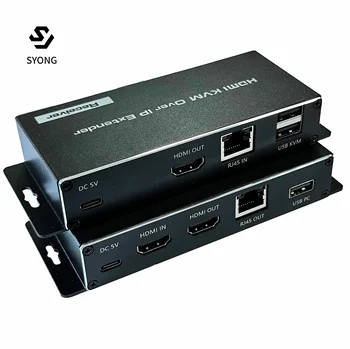 SY  hdmi web extender splitter extend 4k video over ethernet rj45 over ip many to many multi HDMI extender KVM with USB