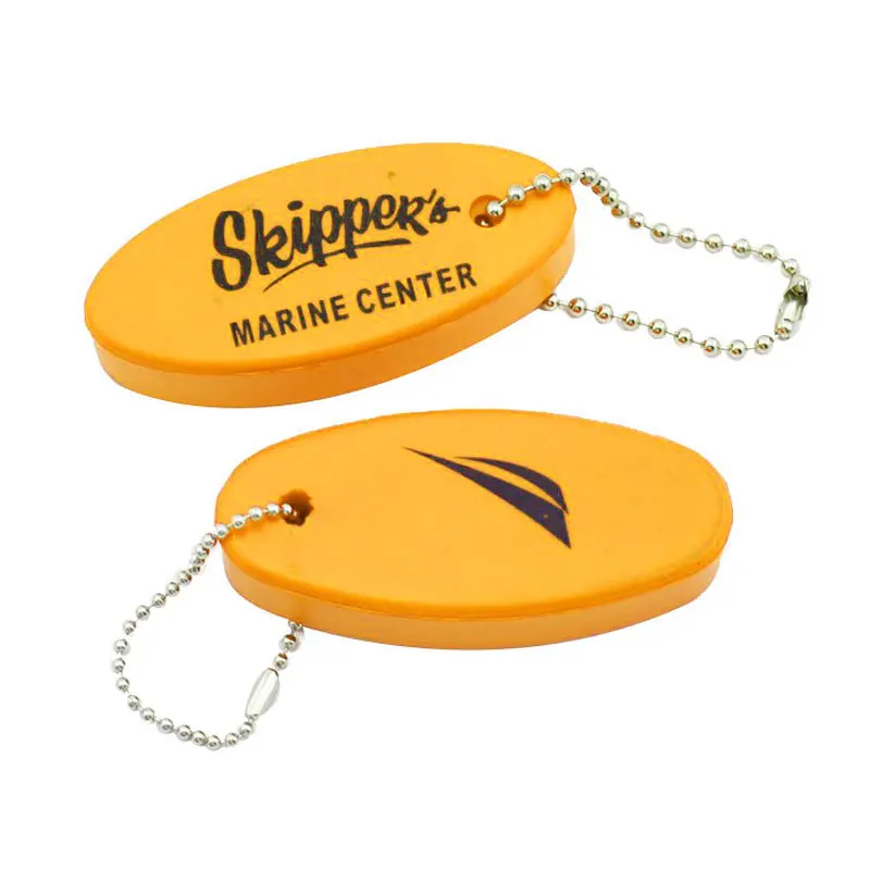 Promotional Round Shape Floating Key Ring Custom Logo Key Chain Made