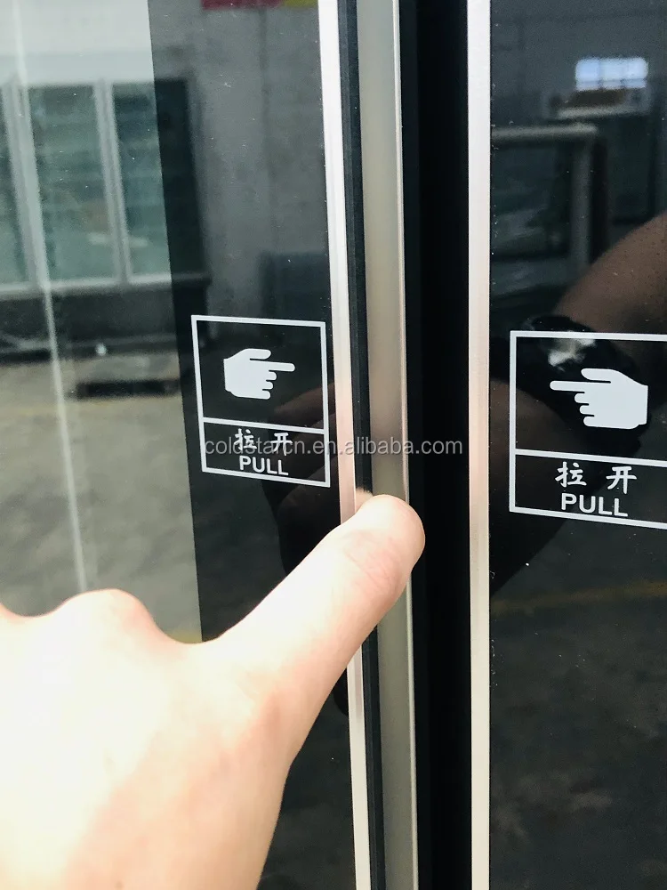 High Quality Cold Drink Refrigerator Transparent Glass Used Supermarket Refrigerator and Freezer