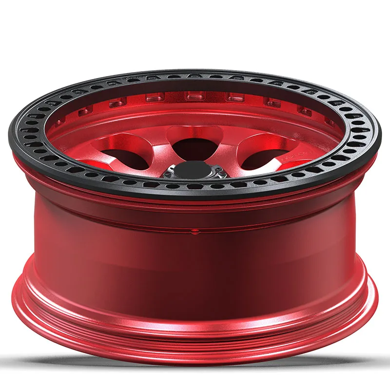 Customizable 17 18 19 20  Inch Forged Wheels 5x139.7 6x139.7 Off-road With Anti Release Ring and Genuine Bead Lock Spoke Design details