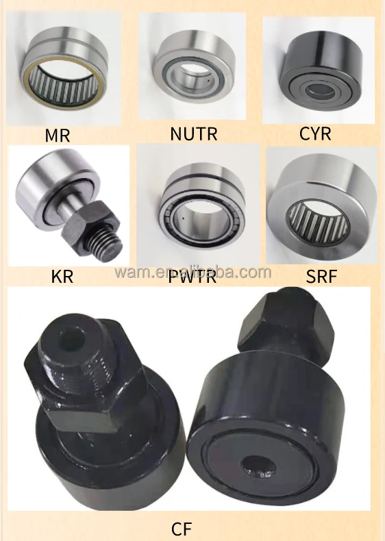  Cam Follower Bearing CYR-3/4 CYR-7/8 CYR-1,CYR-11/8 CYR-11/4 Track Illustration 