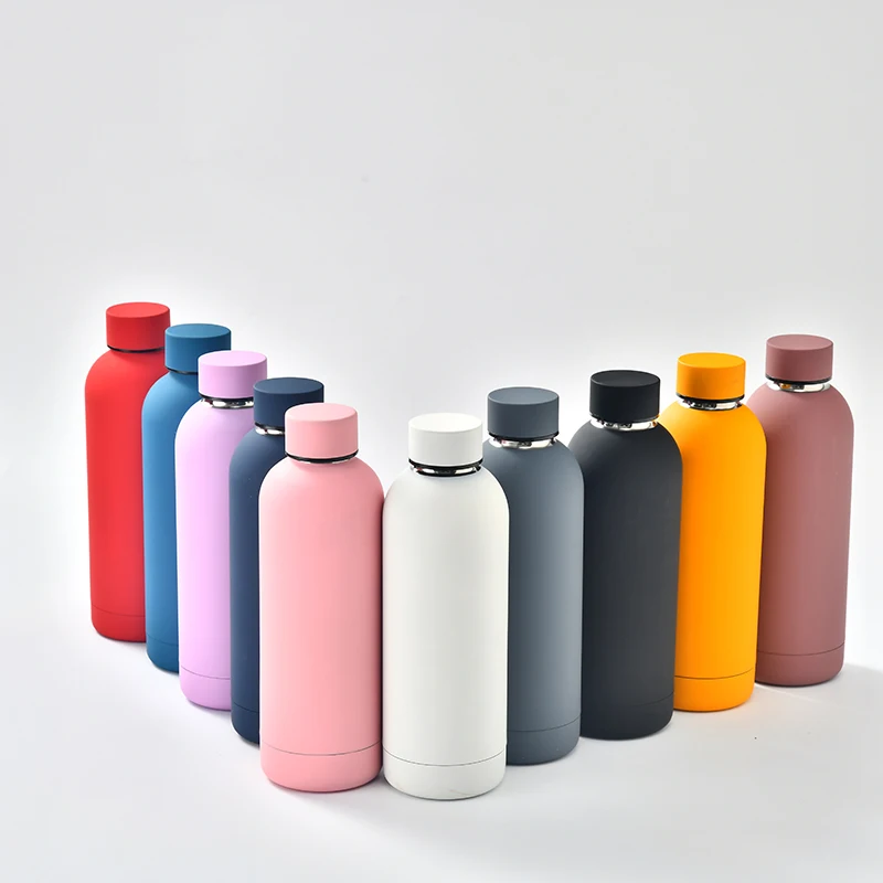 Custom Wide Mouth Mini Water Bottles - Double Wall Vacuum Insulated