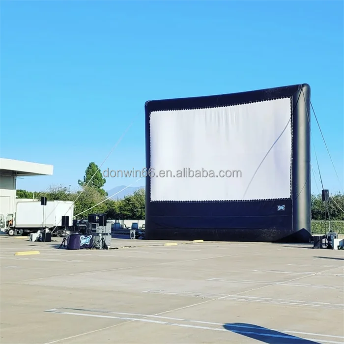 Inflatable Theater Projection Outdoor Drive-in Cinema Movie Inflatable Movie Screen for Home Party Business Rental