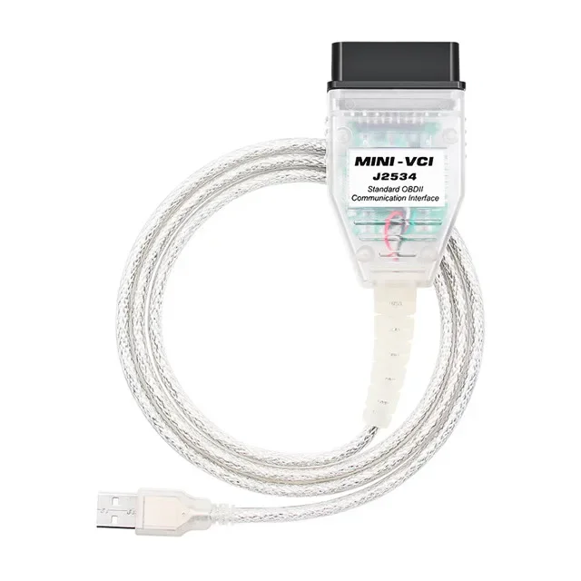 2025 Latest Version V18 MINI VCI for TOYOTA TIS Techstream Mini VCI FTDI FT232RL Chip J2534 OBD2 Car Diagnostic Cable