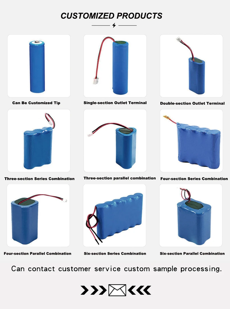 Rechargeable Li-ion Batterie Li Ion Battery Pack 18650 7.4V