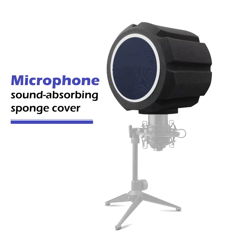 Glemoriol Bouclier Isolation Micro + Support Téléphone – Studio Enregistrement Anti-Bruit & Anti-Pop