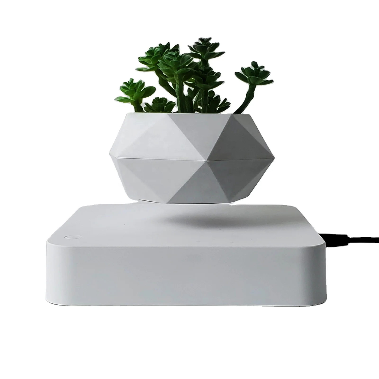 HCNT  New Design Magnetic Floating Levitating Flower Pot Plant Pot Bonsai