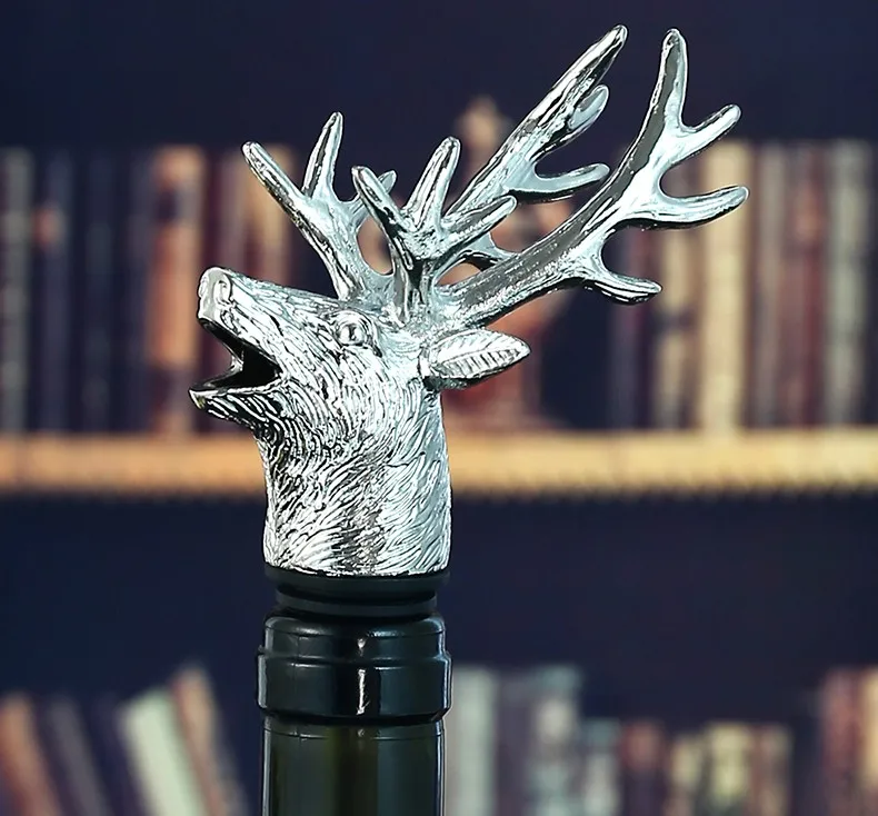 Gift Ideas Bar Accessories Wine Aerator Pourer Spout Bottle Pourers For Alcohol Deer Head Wine