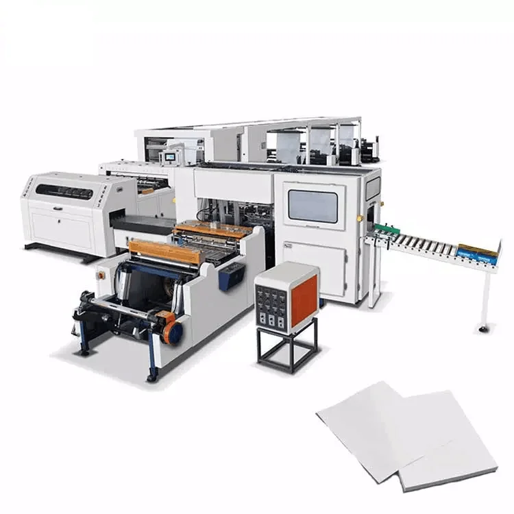 A4 Copy Paper Paper Cutting and Online A4 Ream Lining Machine Roll to Sheet A4 Paper Die Cutting Machine