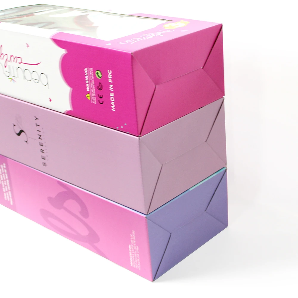 Custom Small Cute Doll Packaging Boxes Paper Toy Box with Window