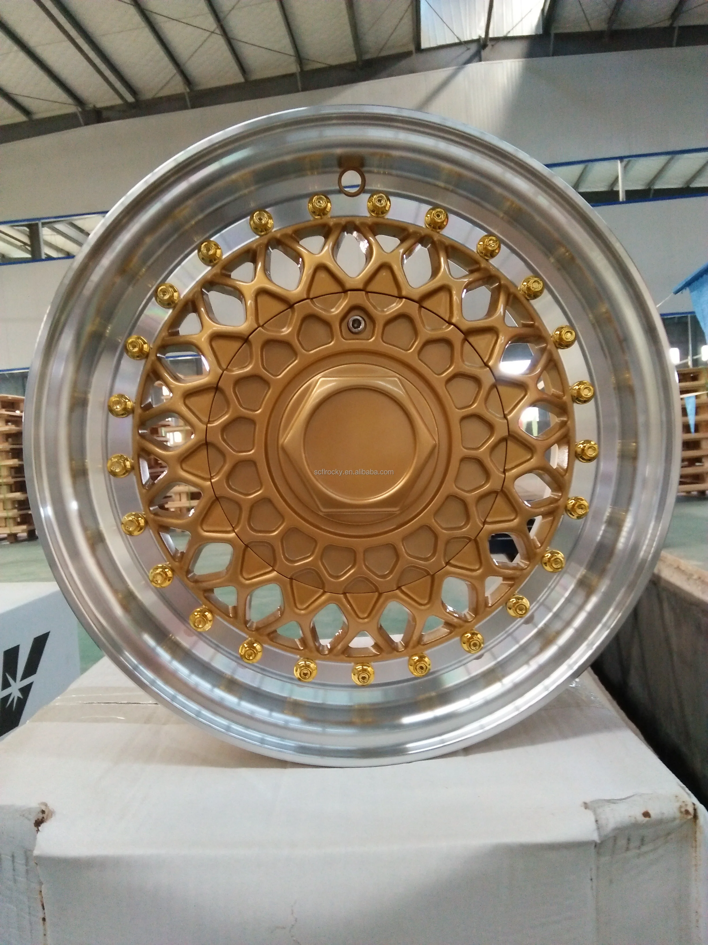 15 16 17 18 19 20 Inch Custom Size Aluminum Golden Silver Alloy Wheels