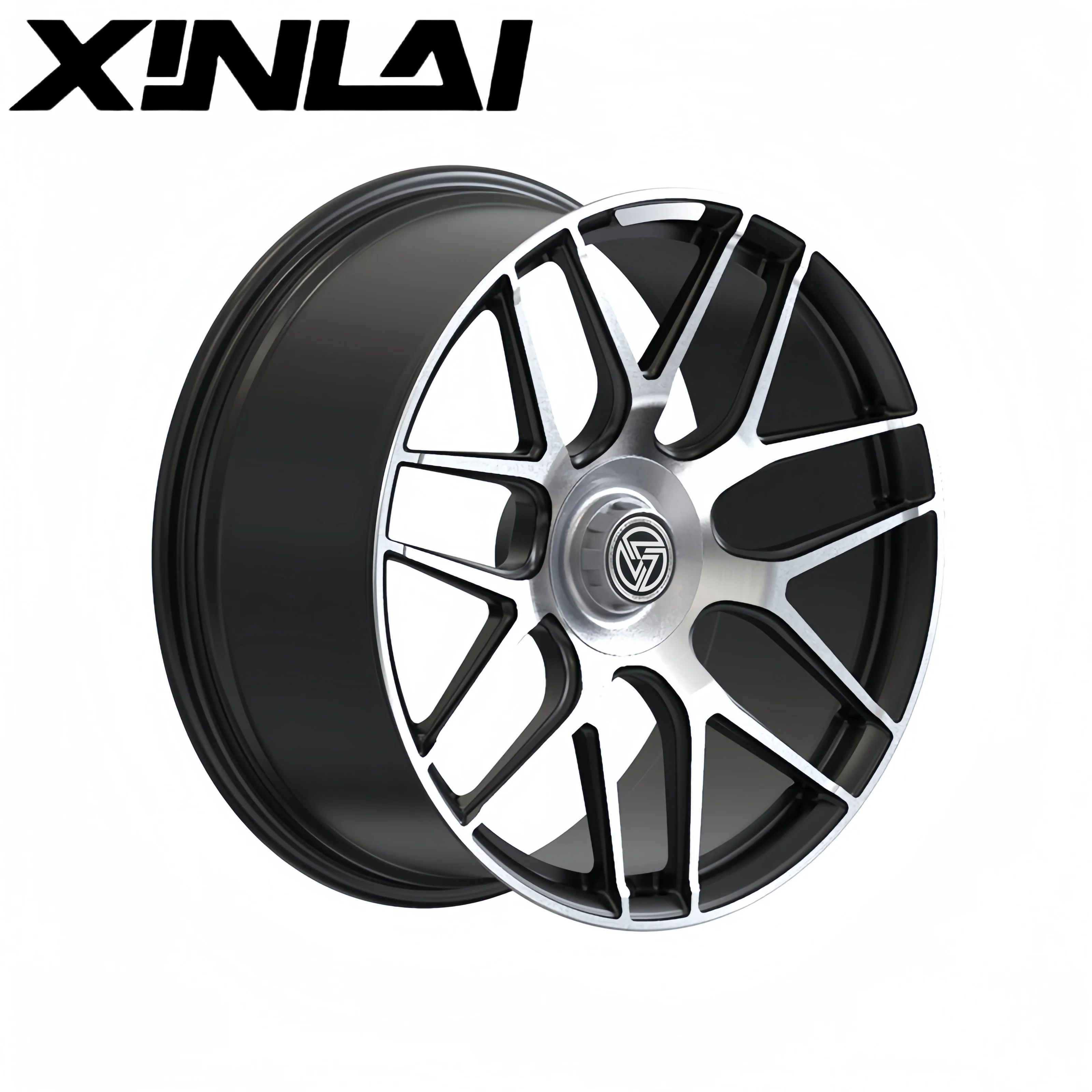 XINLAI Custom Concave Matte Black Machine Face5X120 5X114.3 5X112 18 19 20 21 22 Forged Wheels Passenger Car Wheels for Mercedes - Image 4