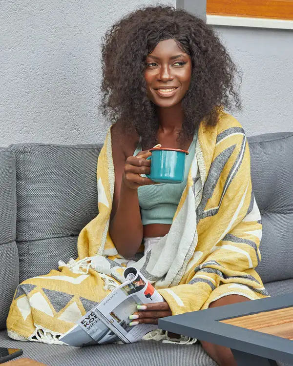 Panno Hammam Turco In Cotone - Asciugamano Leggero Per Spiaggia, Sauna E Viaggi - Foto 14