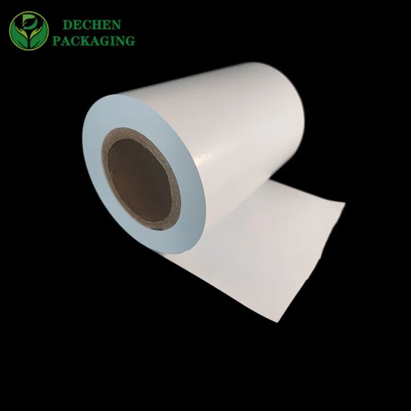 Greaseproof Shawarma Sandwich Kraft Wrapping Roll Pe Coated Blank Label Sticker Paper