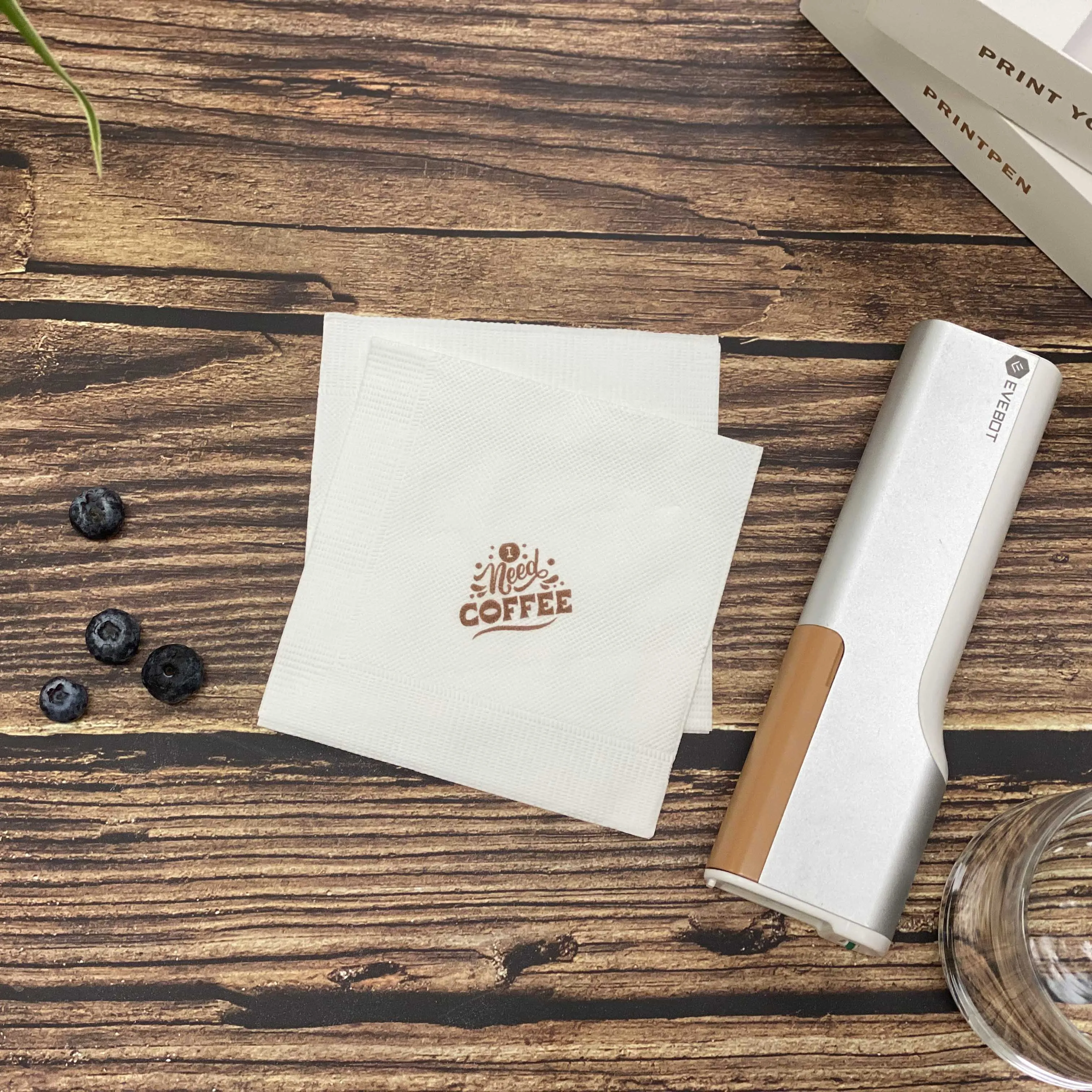 EVEBOT PrintPen 食品グレードプリンター コーヒーラテアート印刷機 