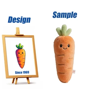 Shengye Toy Factory Custom High Quality Plushies OEM 10cm 12cm 15cm 20cm 30cm Cute Vegetable Carrot Soft Doll Stuffed Plush Toy