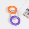 สีส้ม-ม่วงสามสี, 19*9*1.5 ซม., 147 กรัม