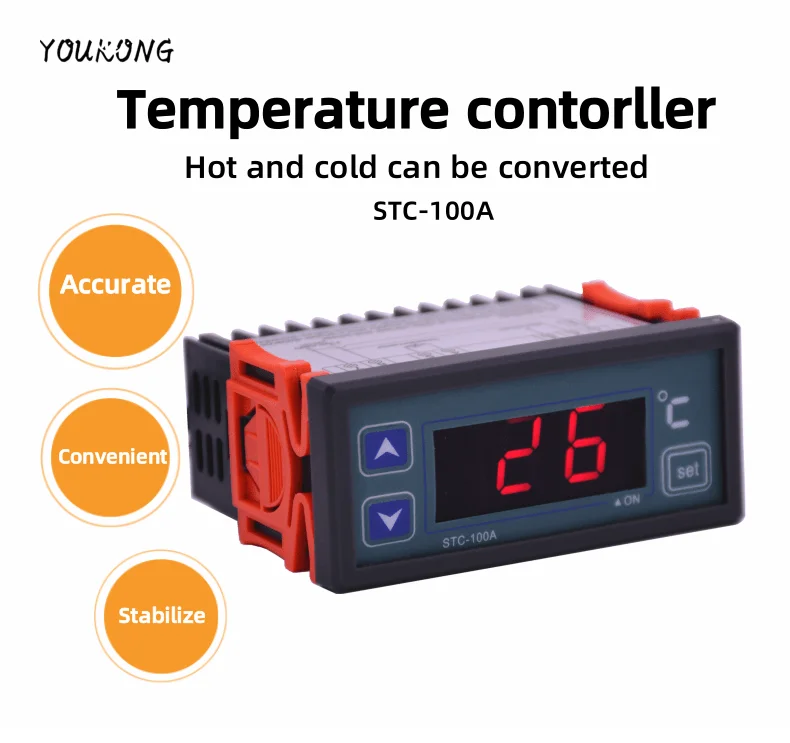 Stc-100a Digital Thermometer Temperature Controller Thermostat Thermal ...