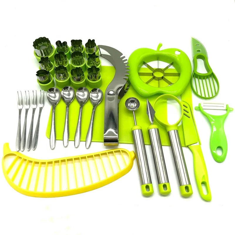 30pcs Fruit Tool Set Fruit Platter Tool Fruit Cutting Knife