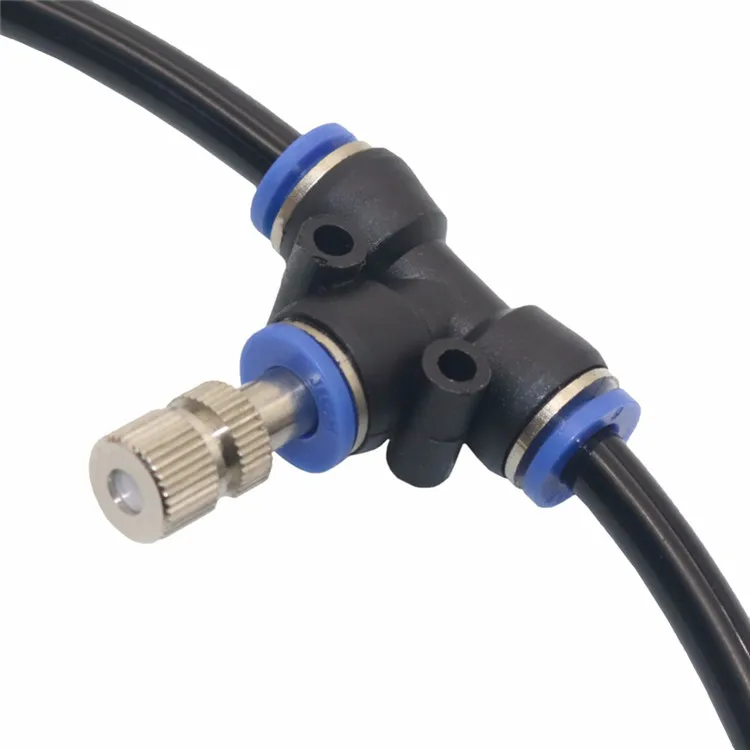 6mm Low Pressure Brass Fine Atomizing Misting Nozzle Anti Drip Misting Cooling System Nozzle Ceramic Gasket Garden Sprayer