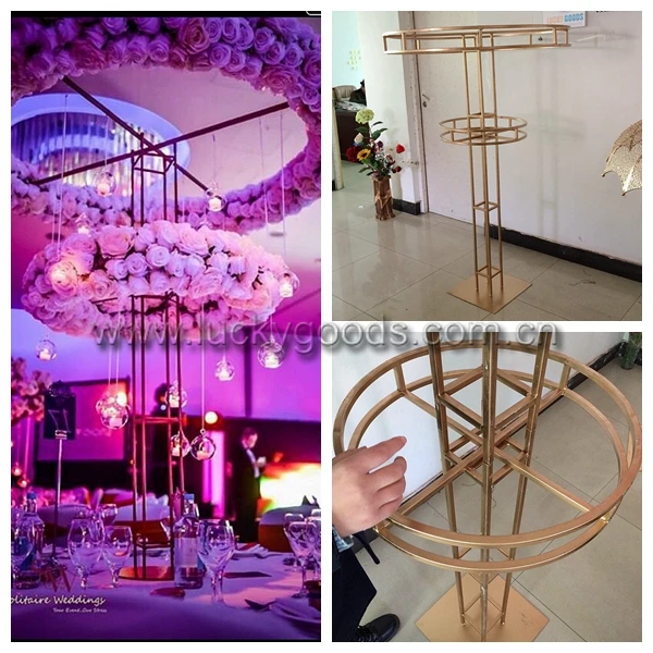 Ldj031 Flower Display Stand Wedding Centerpieces Metal Flower Stand