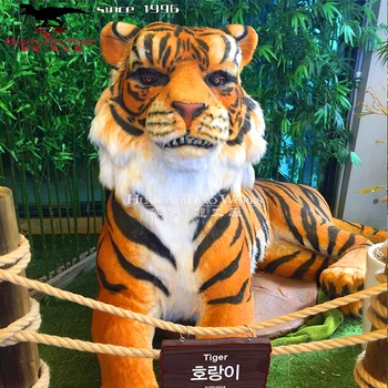 Hot Sale Zigong Outdoor Adventure Park Simulation & Animatronic 3D Realistic Tiger Model Animals
