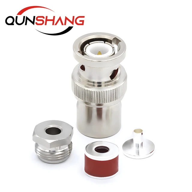 Hot sale High Performance Nickel Plated Brass RF Coaxial Connector BNC Male RF Connector