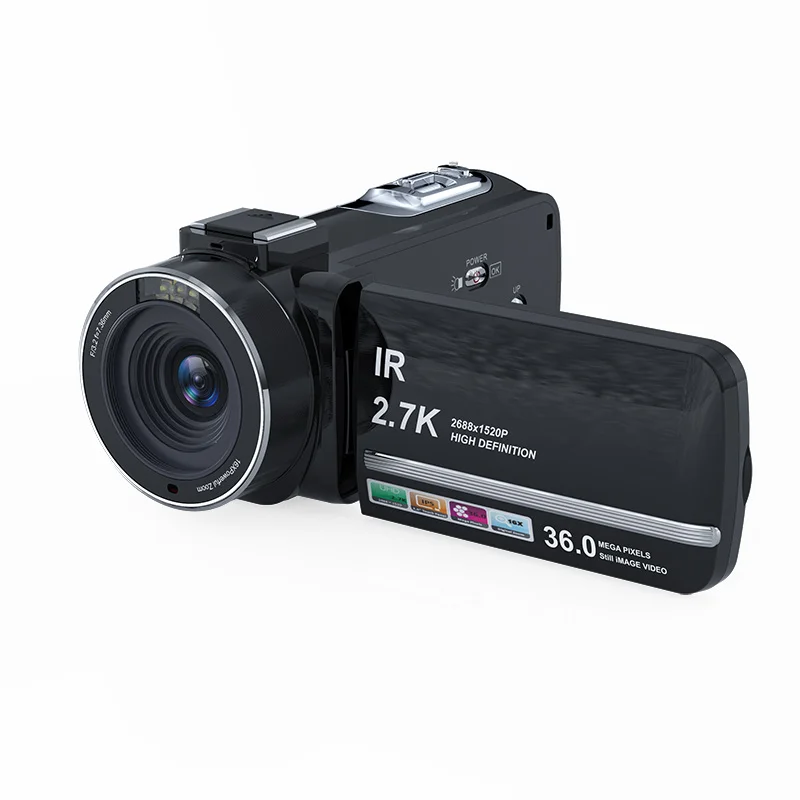 2.7k Hd Video Camera With 16x Zoom & 3