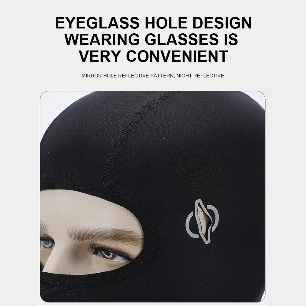 Custom Logo UV Sun Protection 1 One Hole Summer Full Face Ski Mask Designer Ski Masks Balaclava for Outdoor Motorcycle Cycling