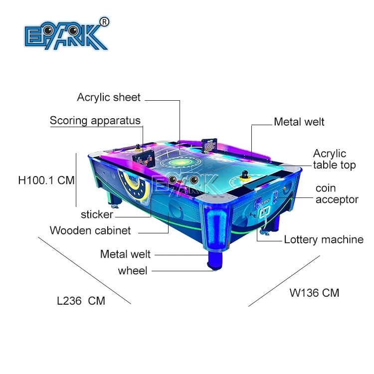 4 Jogadores Clássico Branco Kids mesa de jogo de hóquei de ar da máquina  para o centro de jogos - China Máquina de jogos de hóquei de ar e Crianças  Air Hockey preço