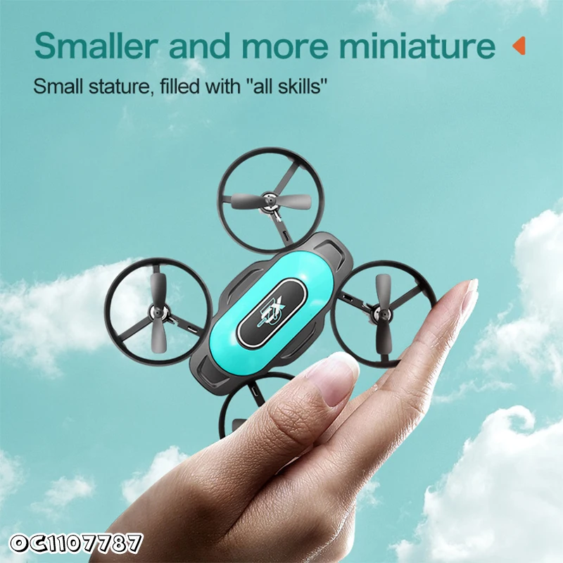 Small Flying Rolling R/C Quadcopter Simple Remote Control Drone Toy for Kids