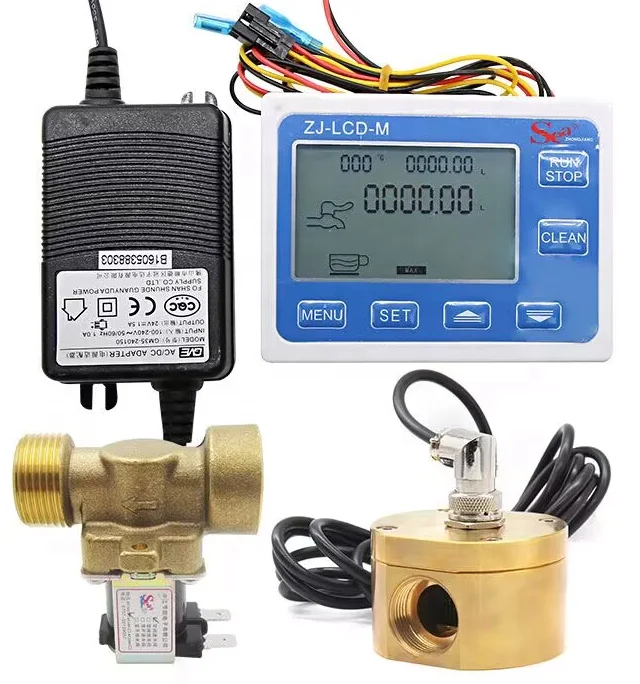 Digital LCD Display 1/2'' 3/4'' 1'' Fuel Counter Meter Oil Kerosene Diesel Flow Measure Oval Gear Flow Meter